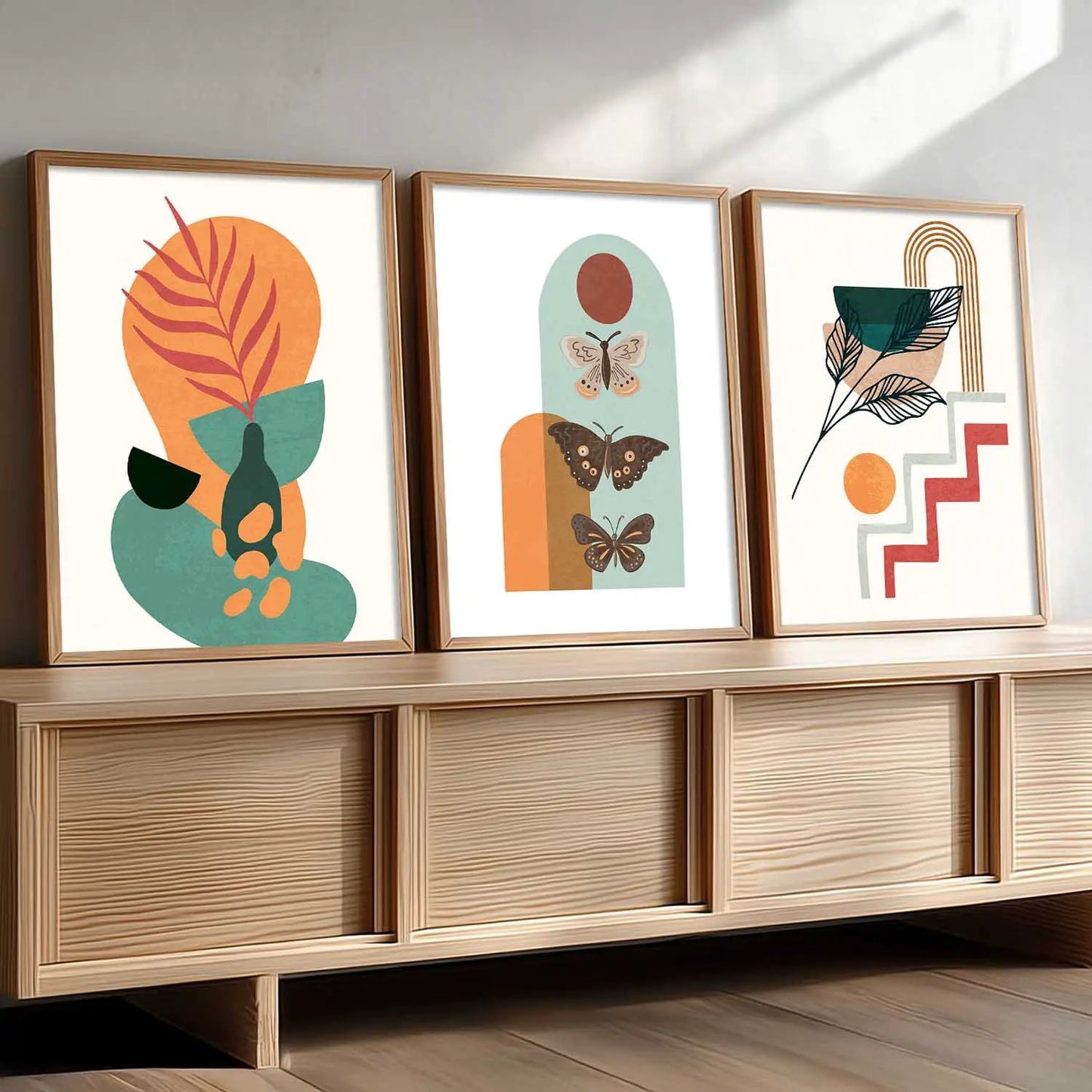 Boho  Wall Art Paintings for Living Room - Wall Poster With frames