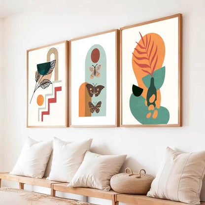 Boho  Wall Art Paintings for Living Room - Wall Poster With frames