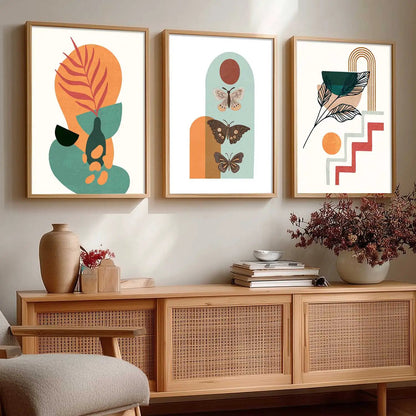 Boho  Wall Art Paintings for Living Room - Wall Poster With frames