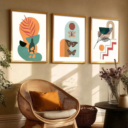 Boho  Wall Art Paintings for Living Room - Wall Poster With frames