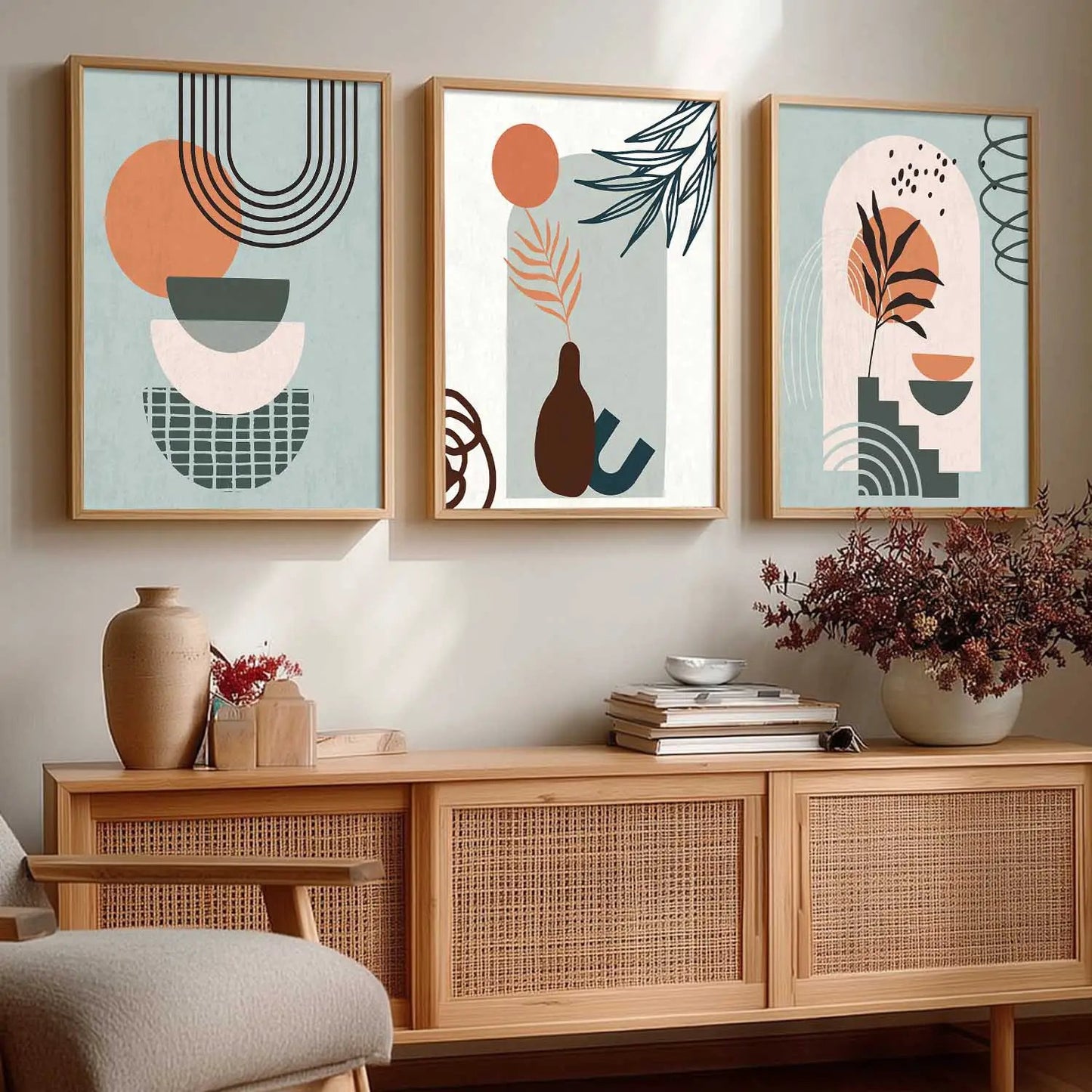 Boho  Wall   Art Paintings for Living Room - Wall Poster With frames