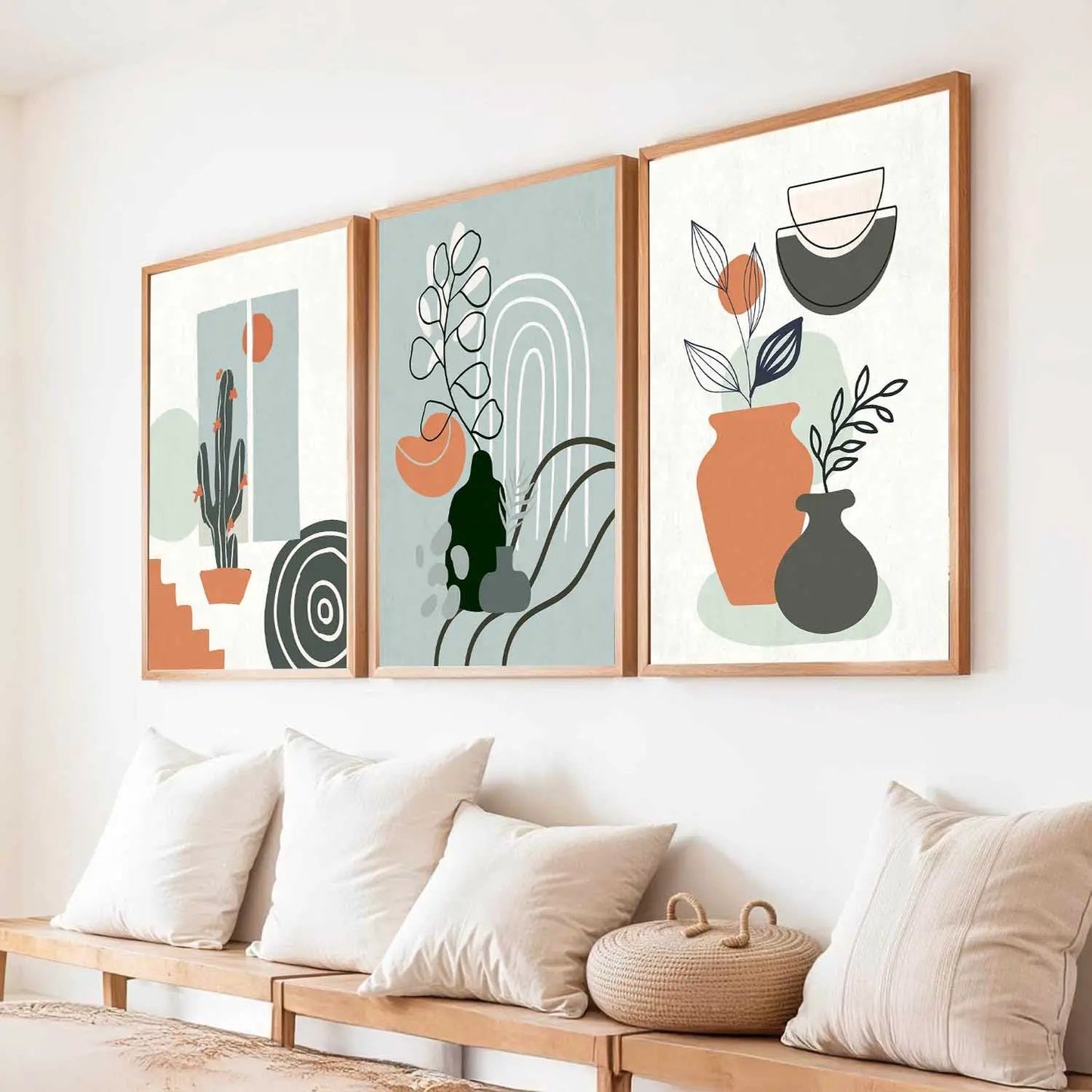 Boho  Wall  Art Paintings for Living Room - Wall Poster With frames