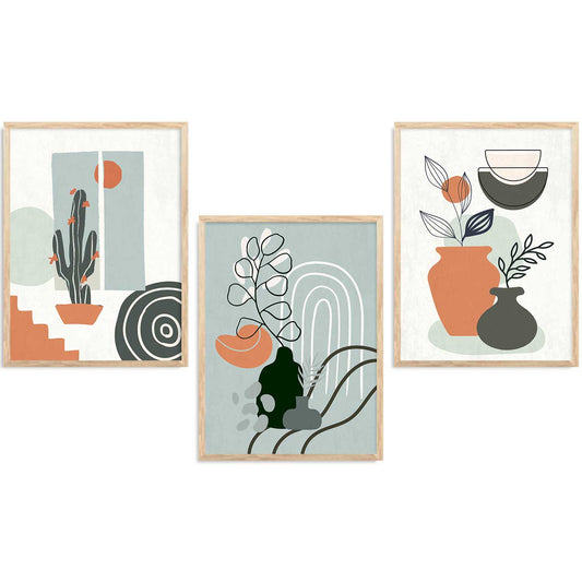 Boho  Wall  Art Paintings for Living Room - Wall Poster With frames