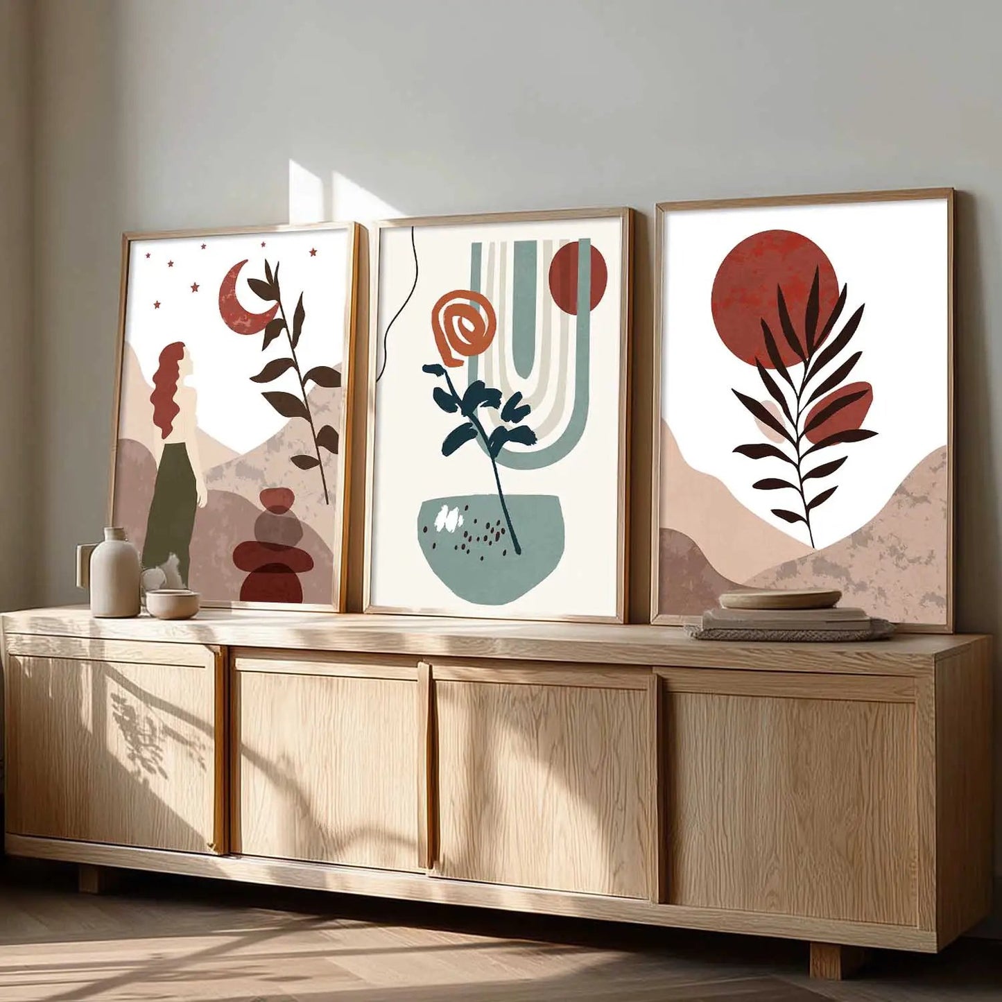 Floral Wall Art Paintings for Living Room - Wall Poster With frames by Kotart store