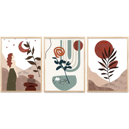 Floral Wall  Art Paintings for Living Room - Wall Poster With frames