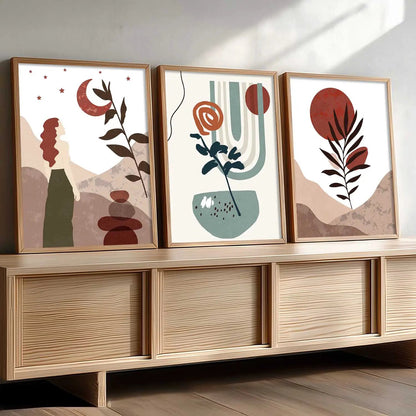 Floral Wall Art Paintings for Living Room - Wall Poster With frames by Kotart store