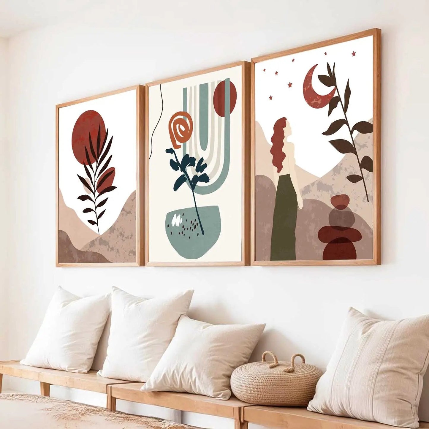 Floral Wall Art Paintings for Living Room - Wall Poster With frames by Kotart store