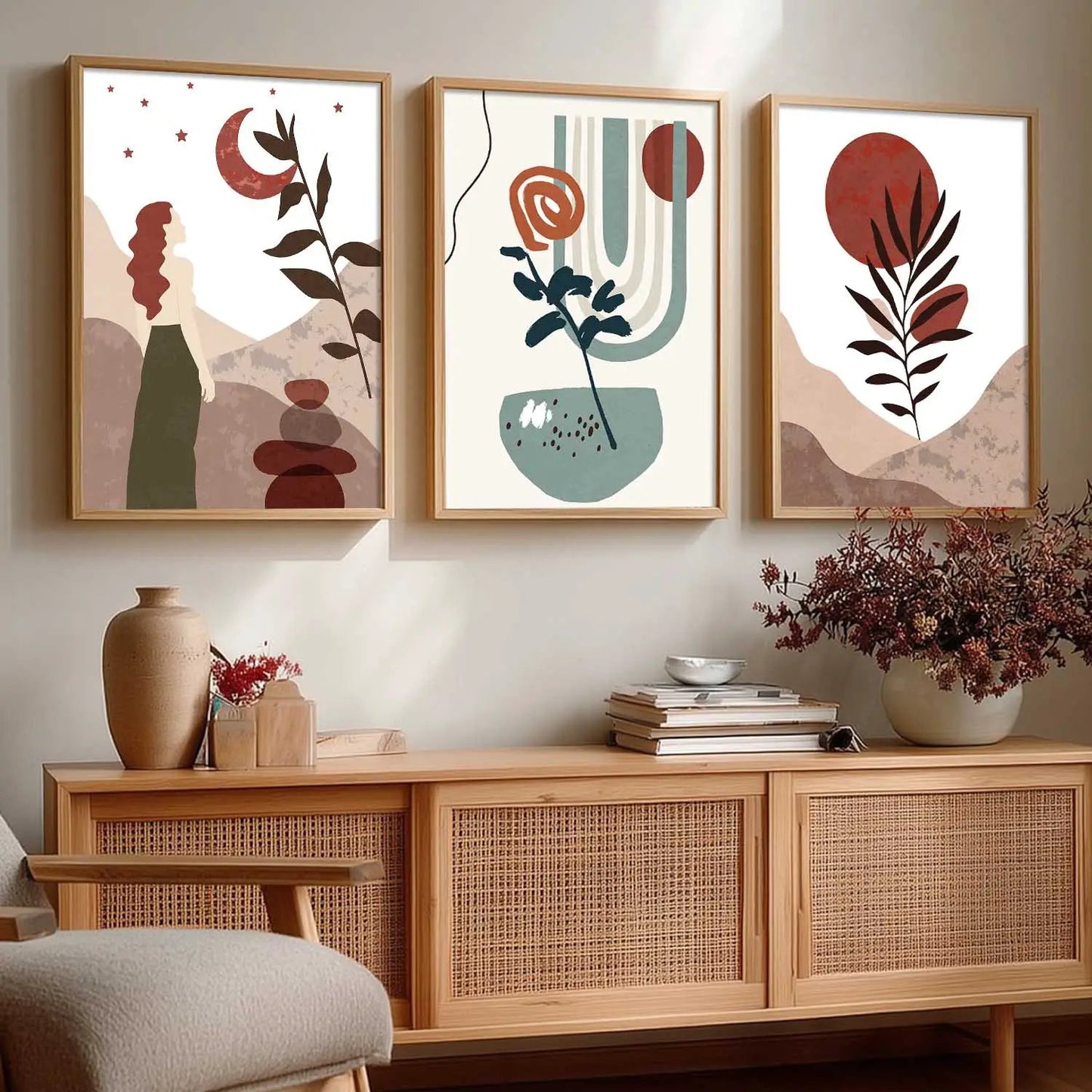 Floral Wall Art Paintings for Living Room - Wall Poster With frames by Kotart store