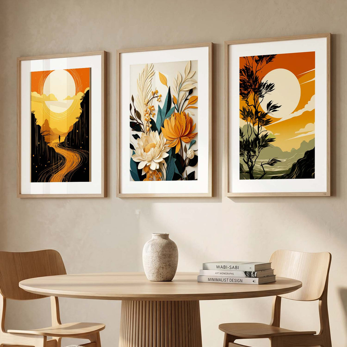 Modern  Wall  Art Paintings for Living Room - Wall Poster With frames