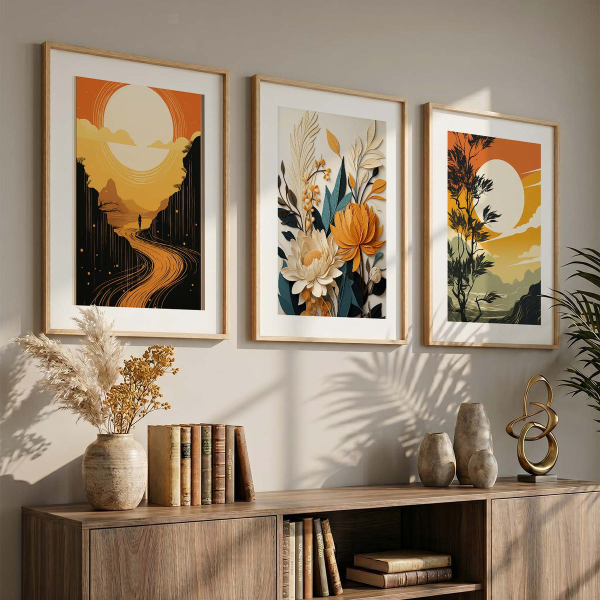 Modern  Wall  Art Paintings for Living Room - Wall Poster With frames