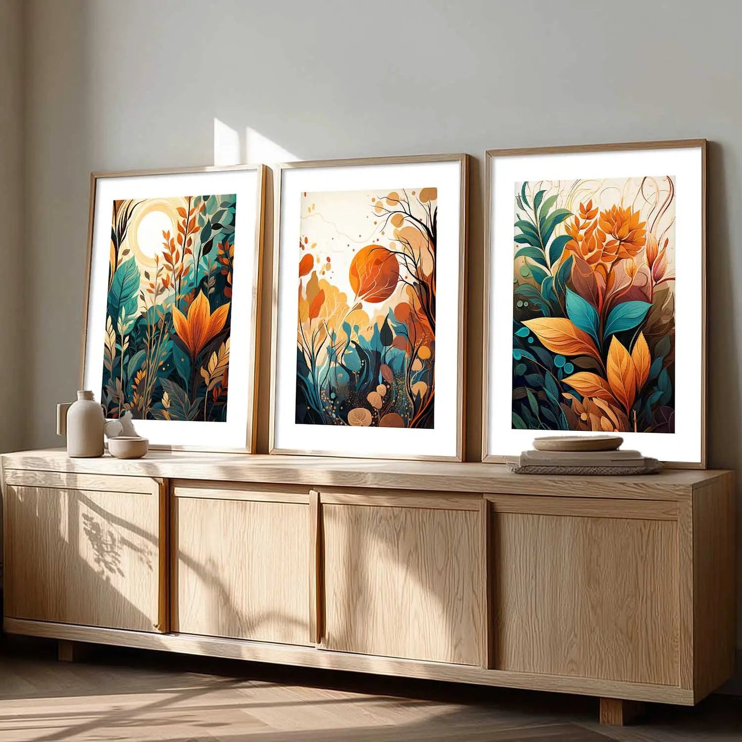 Floral  Wall Art Paintings for Living Room - Wall Poster With frames