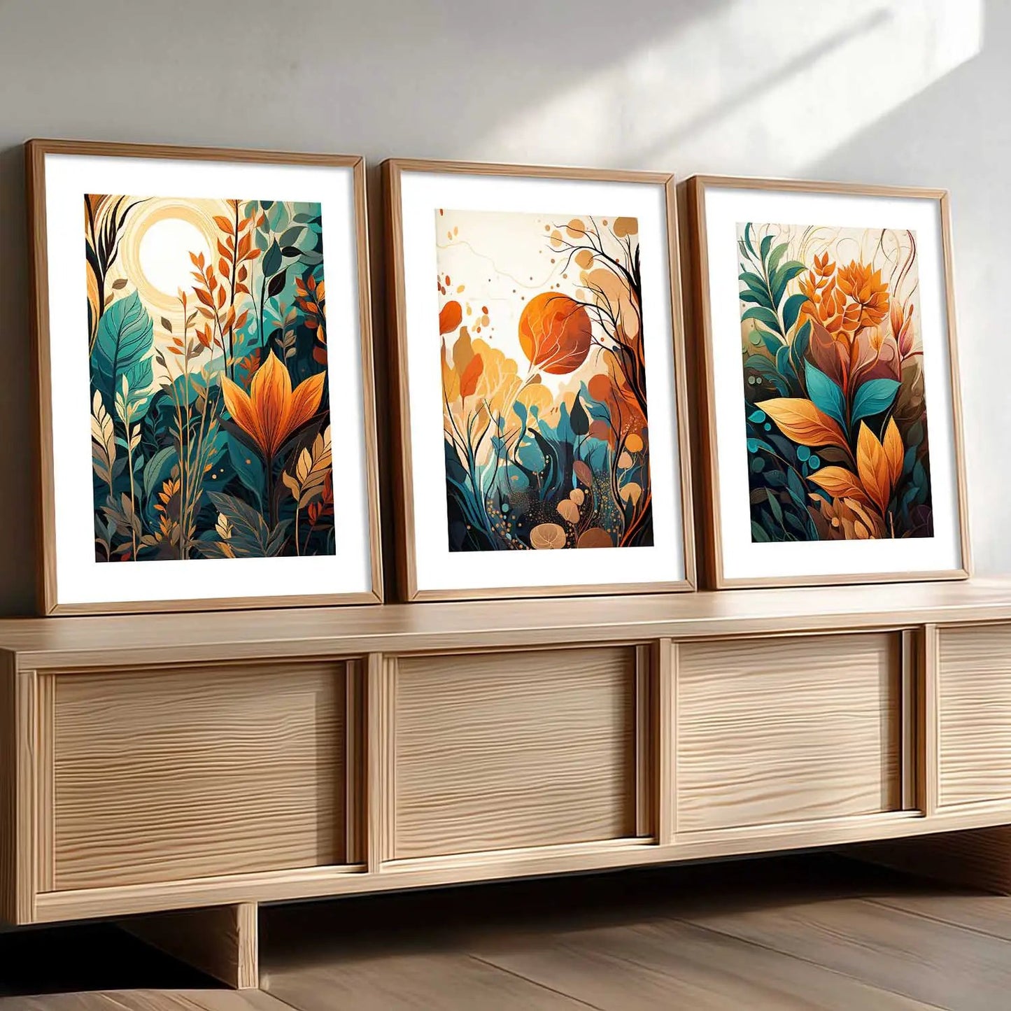 Floral  Wall Art Paintings for Living Room - Wall Poster With frames