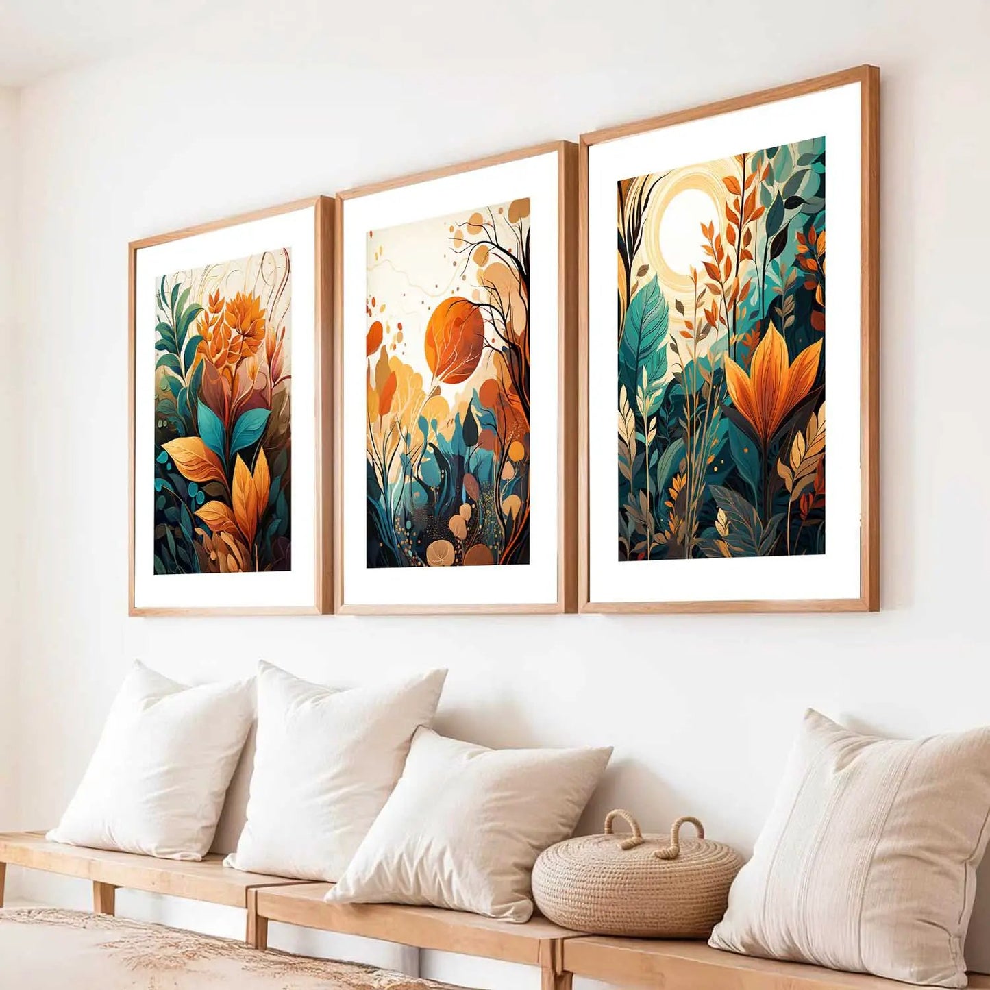 Floral  Wall Art Paintings for Living Room - Wall Poster With frames
