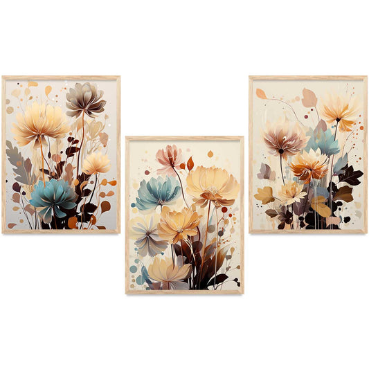 Floral   Wall Art Paintings for Living Room - Wall Poster With frames