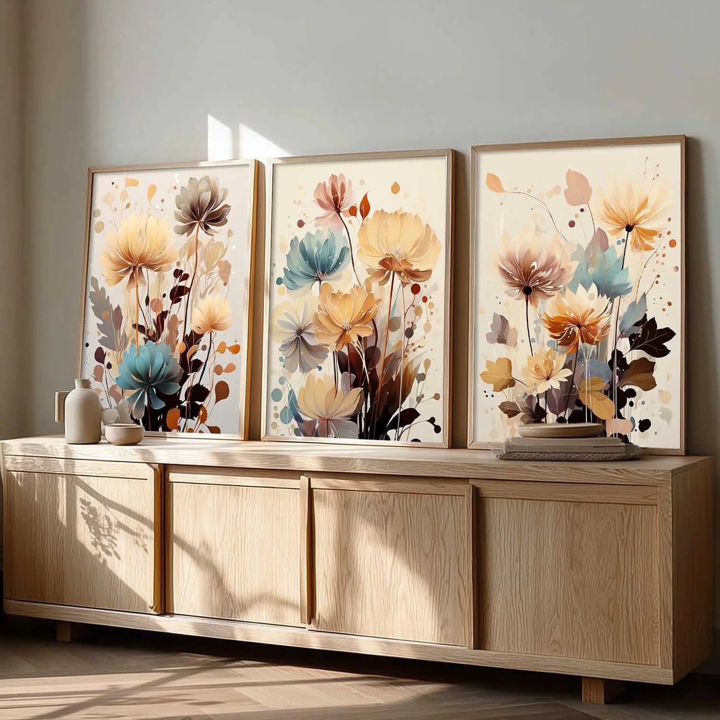 Floral   Wall Art Paintings for Living Room - Wall Poster With frames