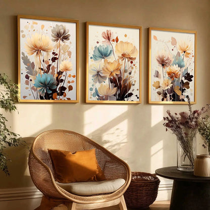 Floral   Wall Art Paintings for Living Room - Wall Poster With frames
