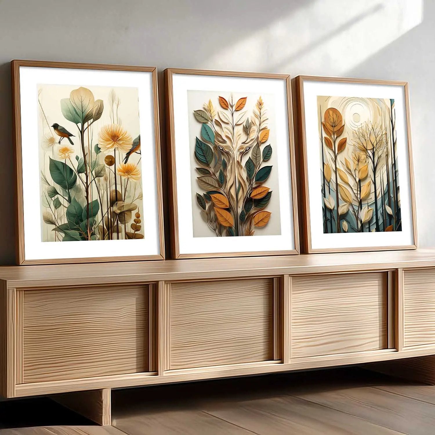 Floral Wall Art Paintings for Living Room - Wall Poster With frames by Kotart store