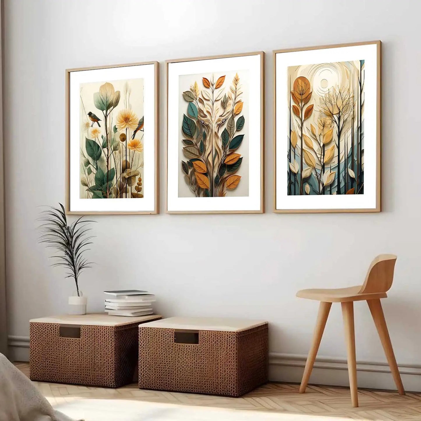 Floral Wall Art Paintings for Living Room - Wall Poster With frames by Kotart store