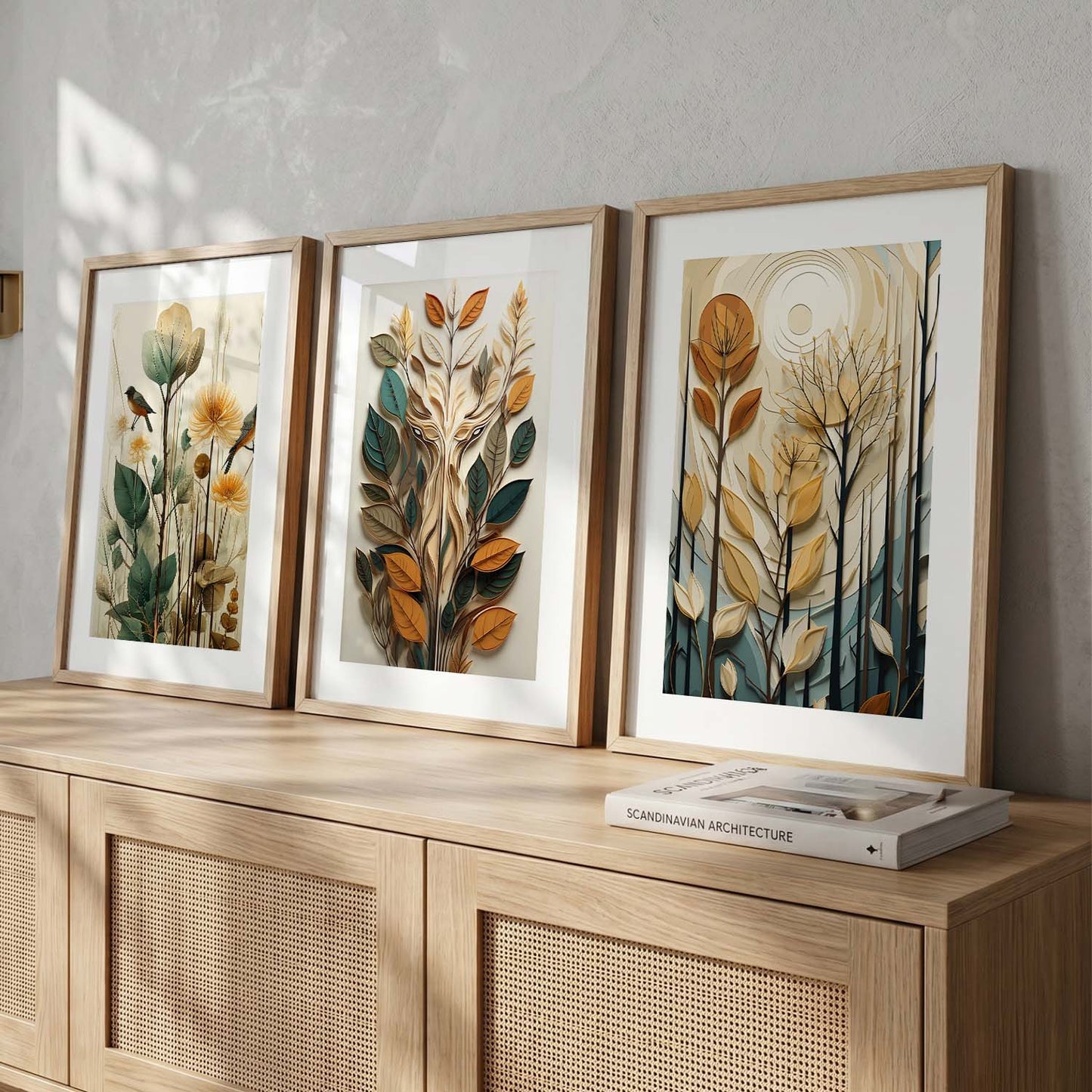 Floral   Wall  Art Paintings for Living Room - Wall Poster With frames