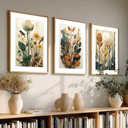 Floral Wall Art Paintings for Living Room - Wall Poster With frames by Kotart store