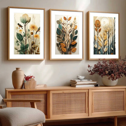 Floral Wall Art Paintings for Living Room - Wall Poster With frames by Kotart store