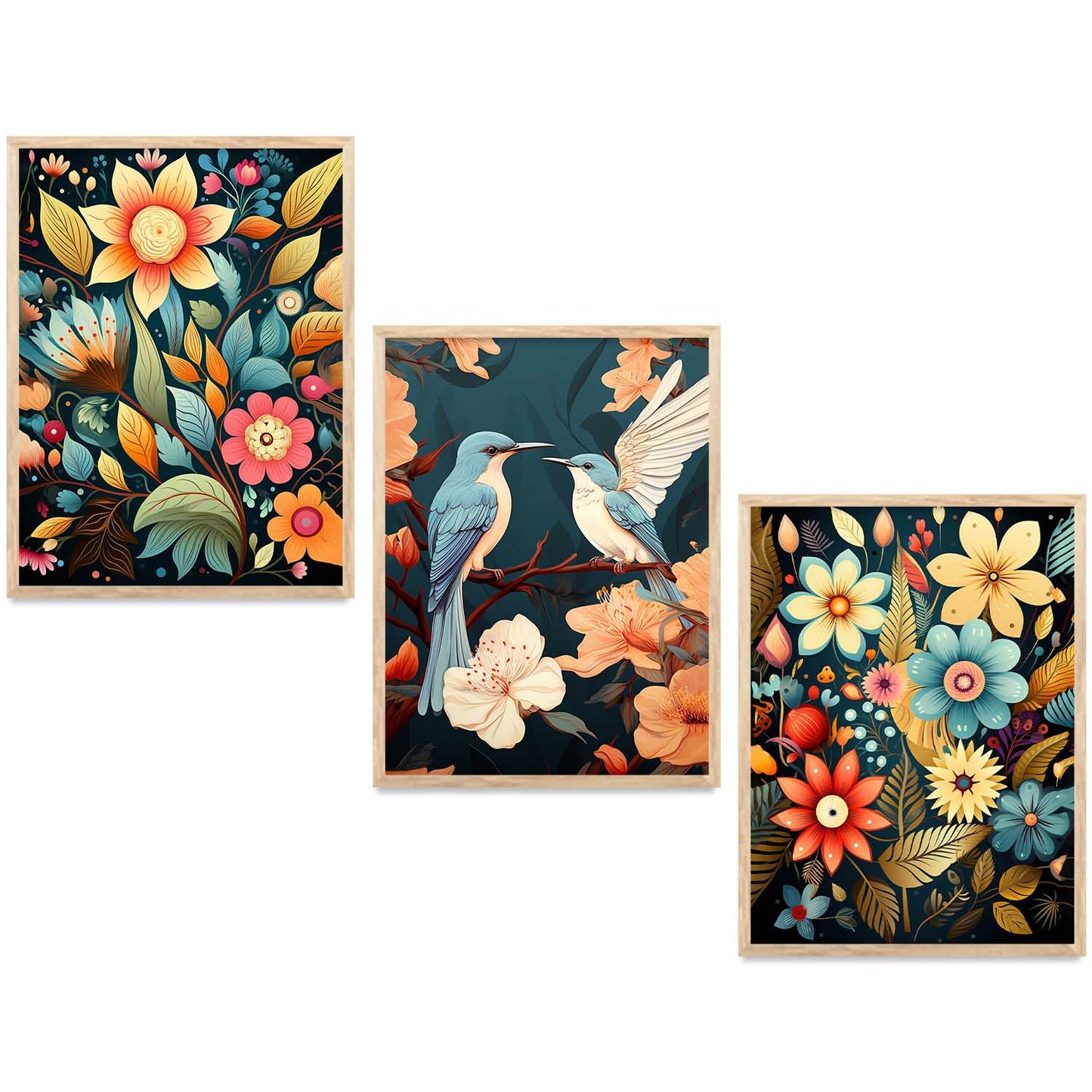 Traditional  Wall Art Paintings for Living Room - Wall Poster With frames