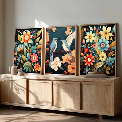 Traditional  Wall Art Paintings for Living Room - Wall Poster With frames