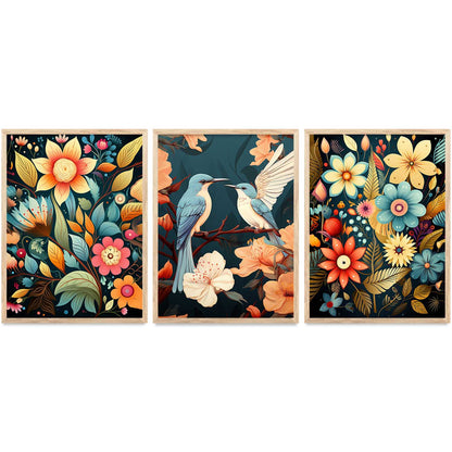 Traditional  Wall Art Paintings for Living Room - Wall Poster With frames