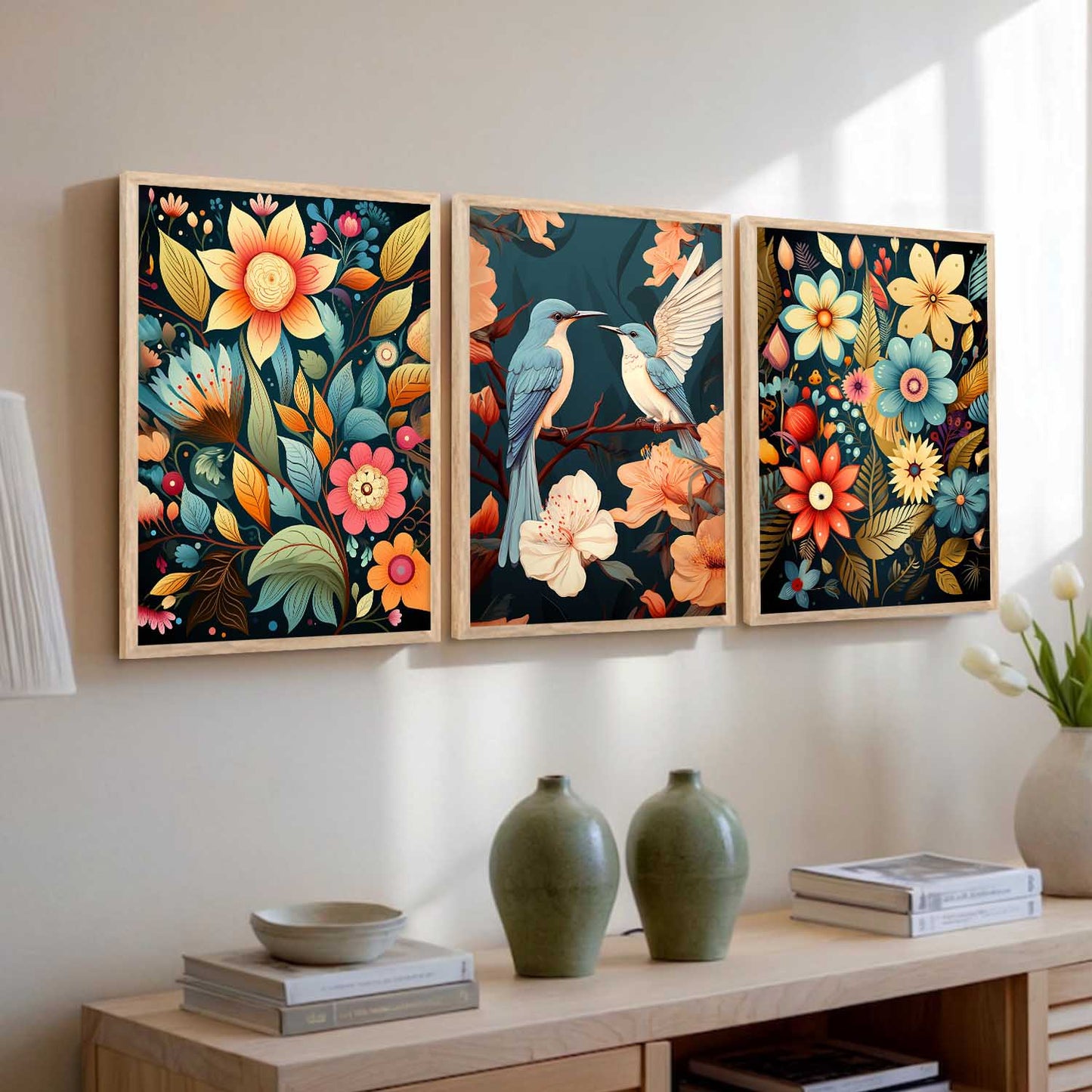 Traditional  Wall Art Paintings for Living Room - Wall Poster With frames