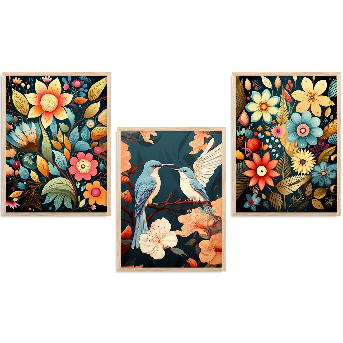 Traditional  Wall Art Paintings for Living Room - Wall Poster With frames