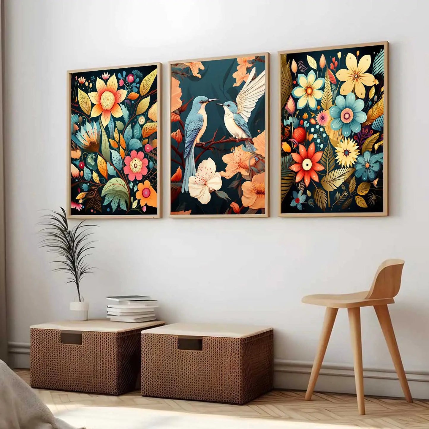 Traditional  Wall Art Paintings for Living Room - Wall Poster With frames
