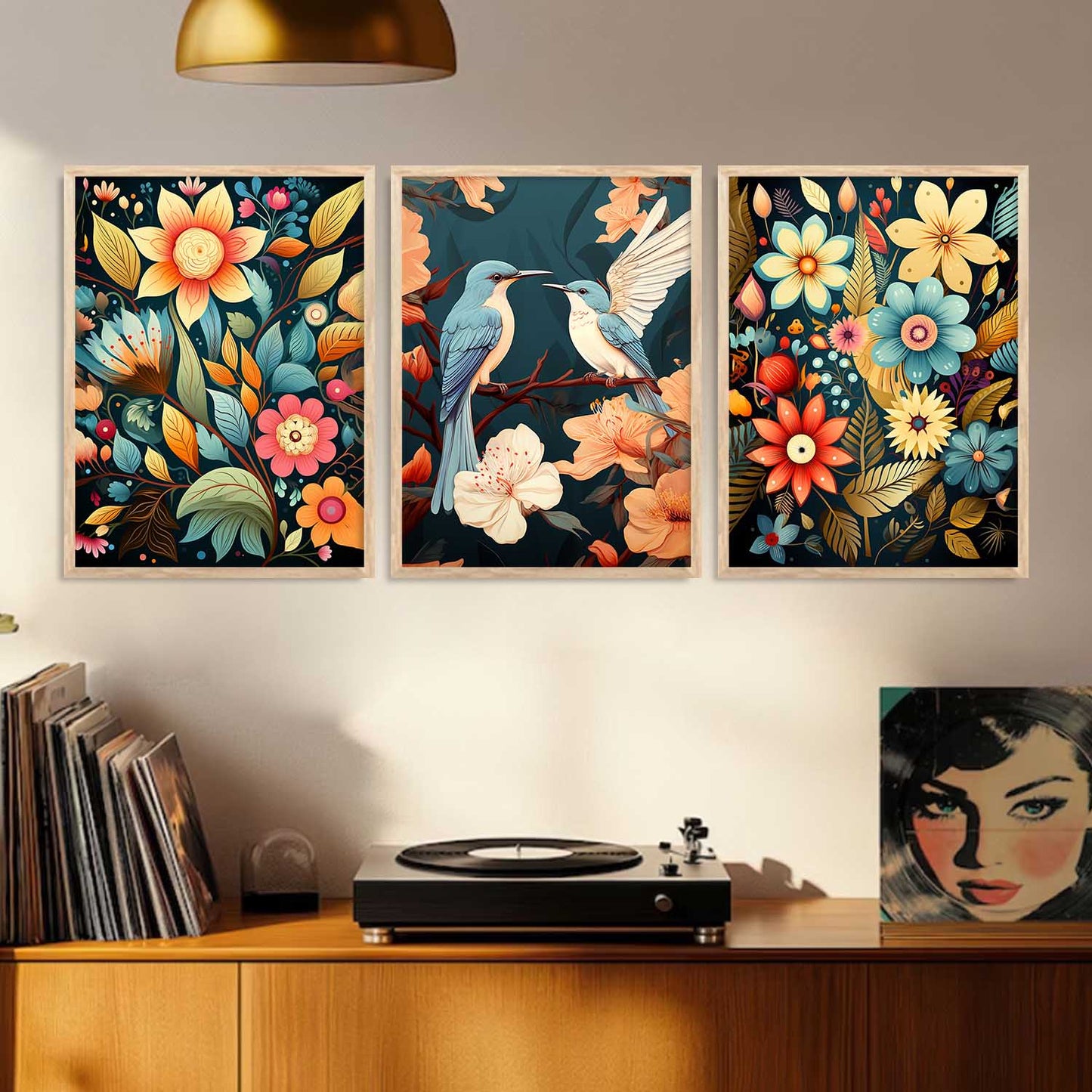 Traditional  Wall Art Paintings for Living Room - Wall Poster With frames