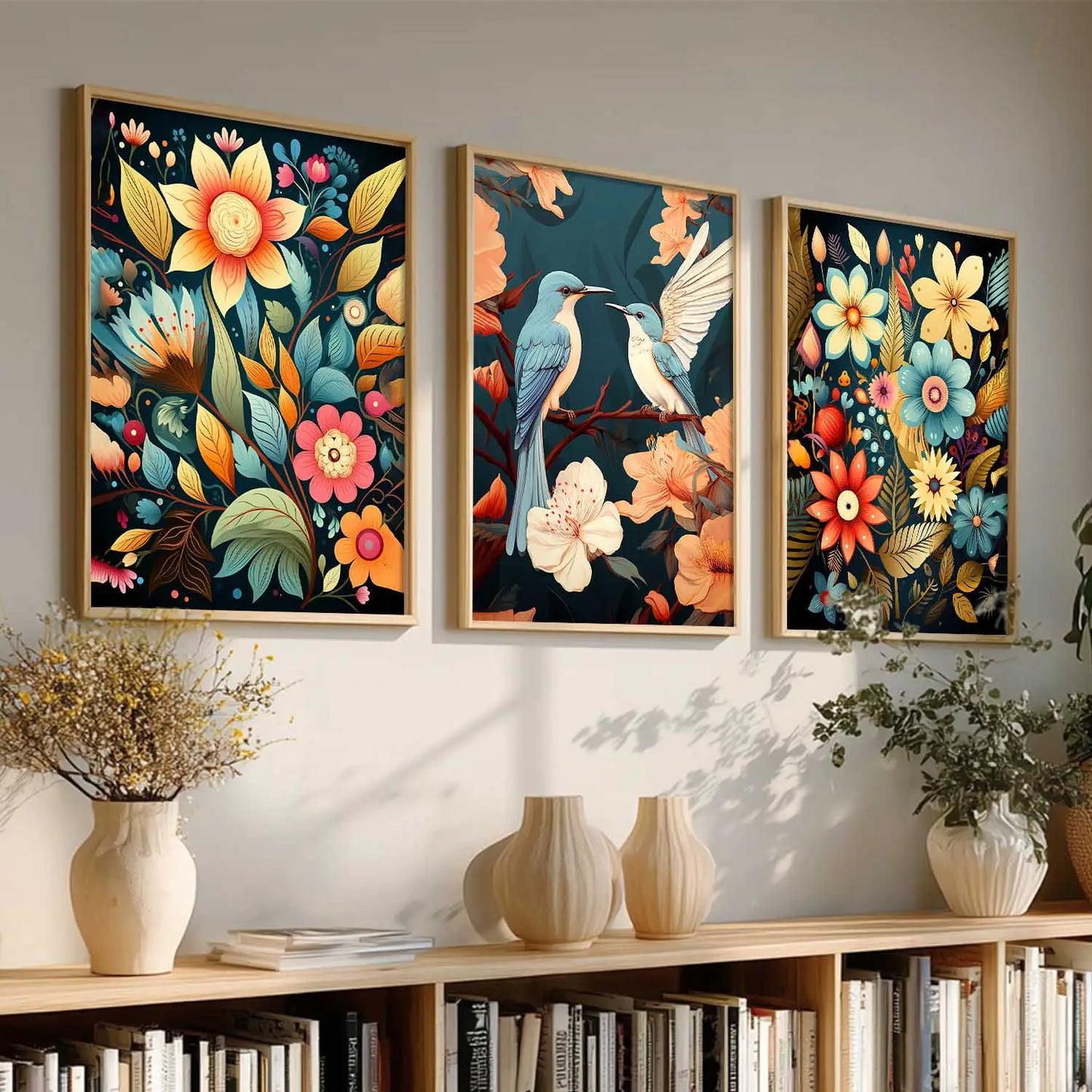 Traditional  Wall Art Paintings for Living Room - Wall Poster With frames