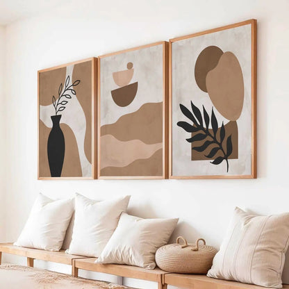 Boho   Wall  Art Paintings for Living Room - Wall Poster With frames