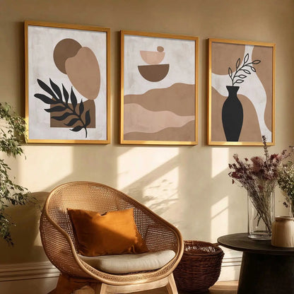 Boho   Wall  Art Paintings for Living Room - Wall Poster With frames