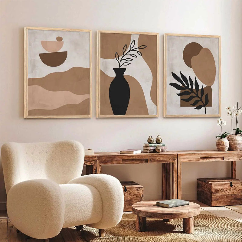 Boho   Wall  Art Paintings for Living Room - Wall Poster With frames
