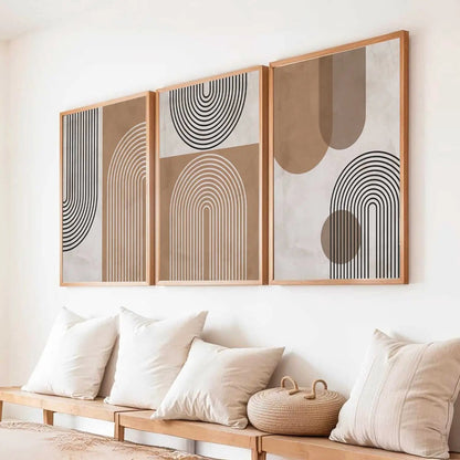 Boho  Wall  Art Paintings for Living Room - Wall Poster With frames