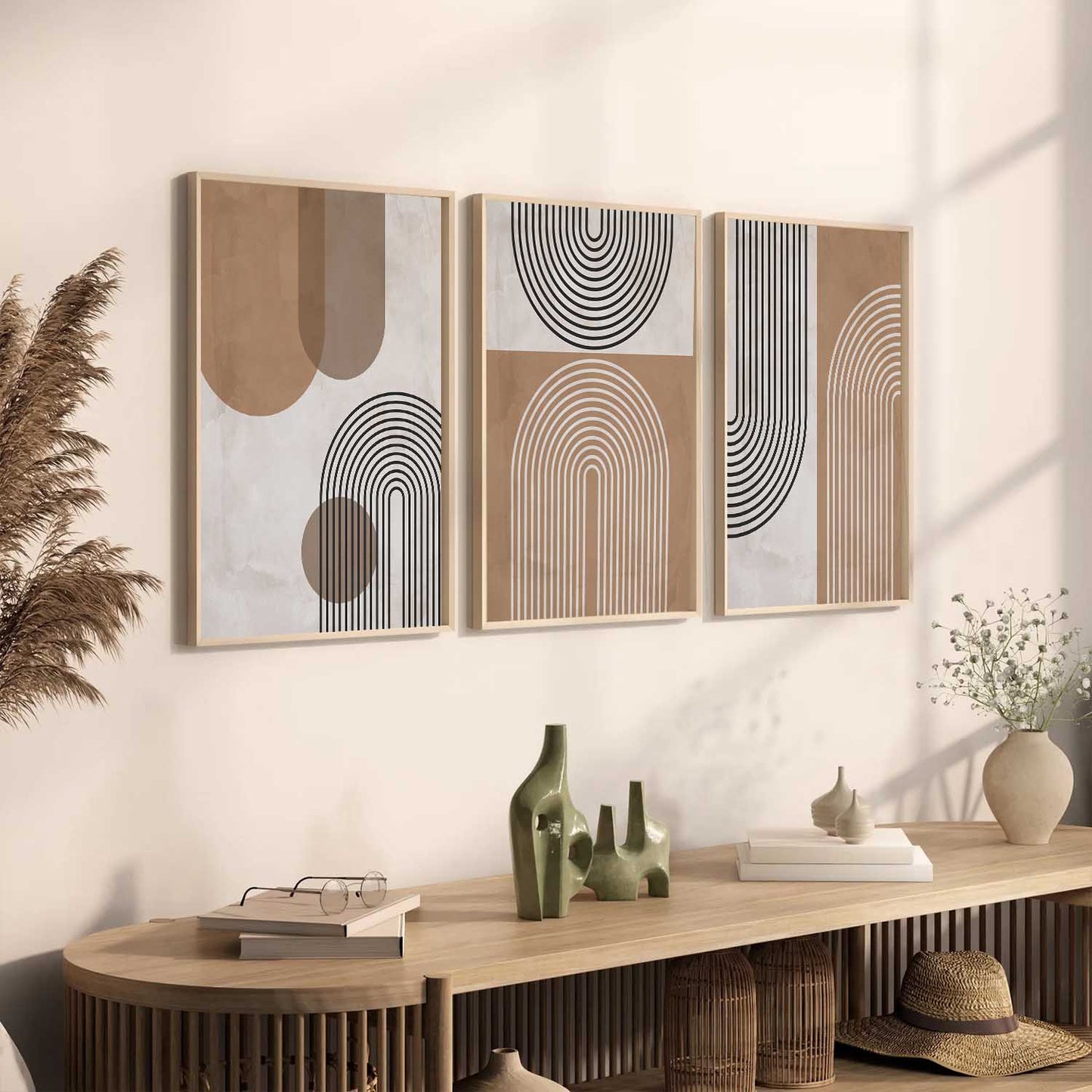 Boho  Wall  Art Paintings for Living Room - Wall Poster With frames