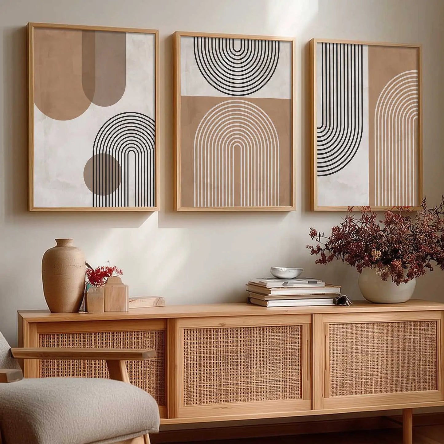 Boho  Wall  Art Paintings for Living Room - Wall Poster With frames