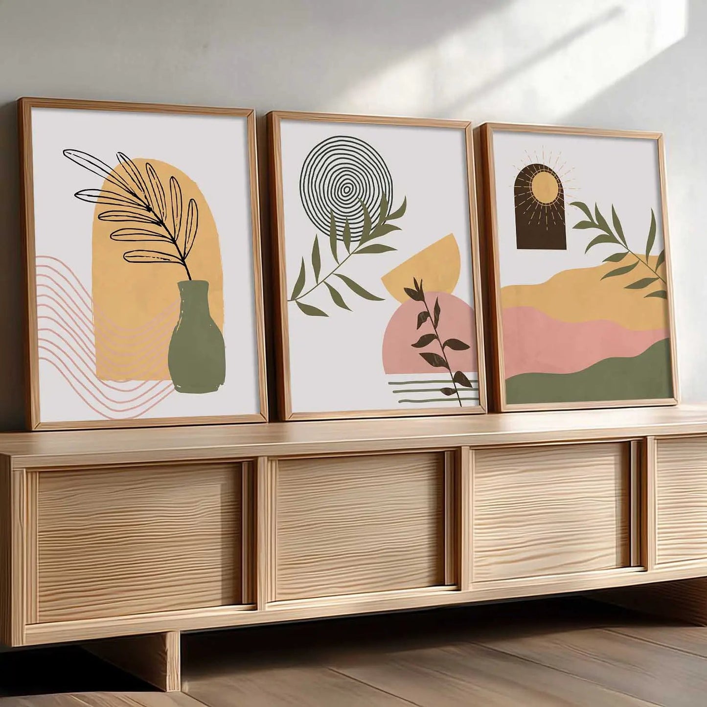 Boho  Wall Art Paintings for Living Room - Wall Poster With frames