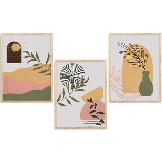 Boho  Wall Art Paintings for Living Room - Wall Poster With frames