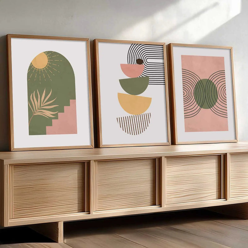 Boho  Wall  Art Paintings for Living Room - Wall Poster With frames
