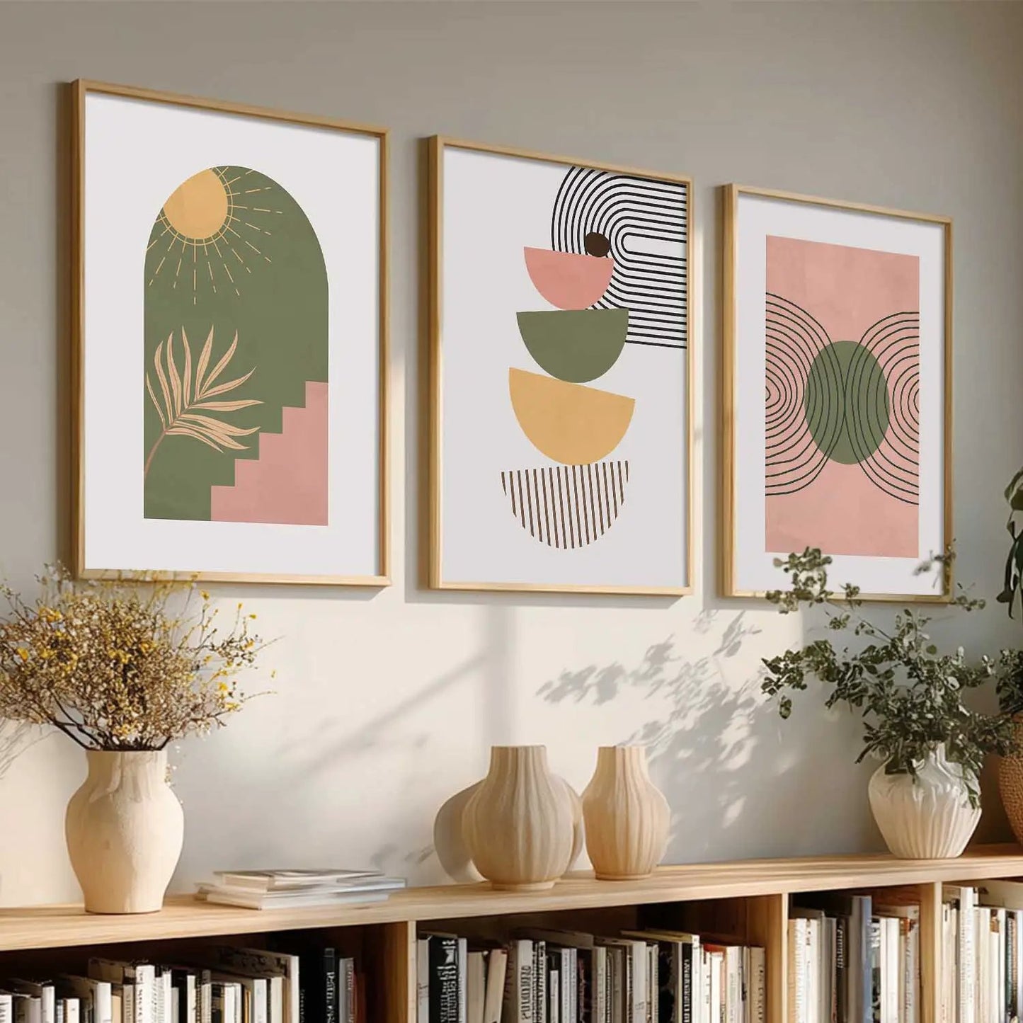 Boho  Wall  Art Paintings for Living Room - Wall Poster With frames