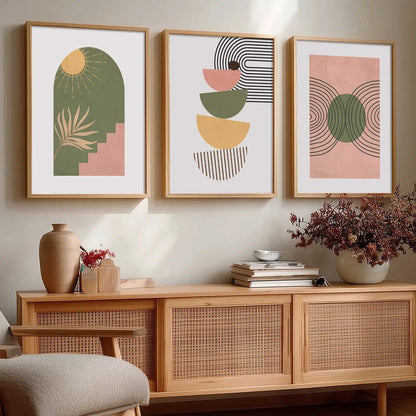 Boho  Wall  Art Paintings for Living Room - Wall Poster With frames