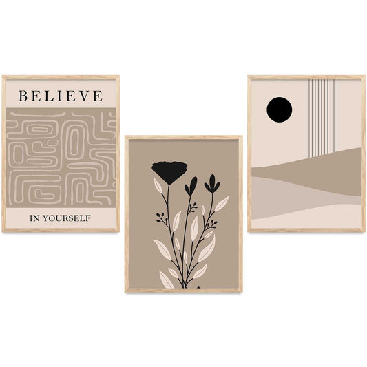 Boho   Wall  Art Paintings for Living Room - Wall Poster With frames