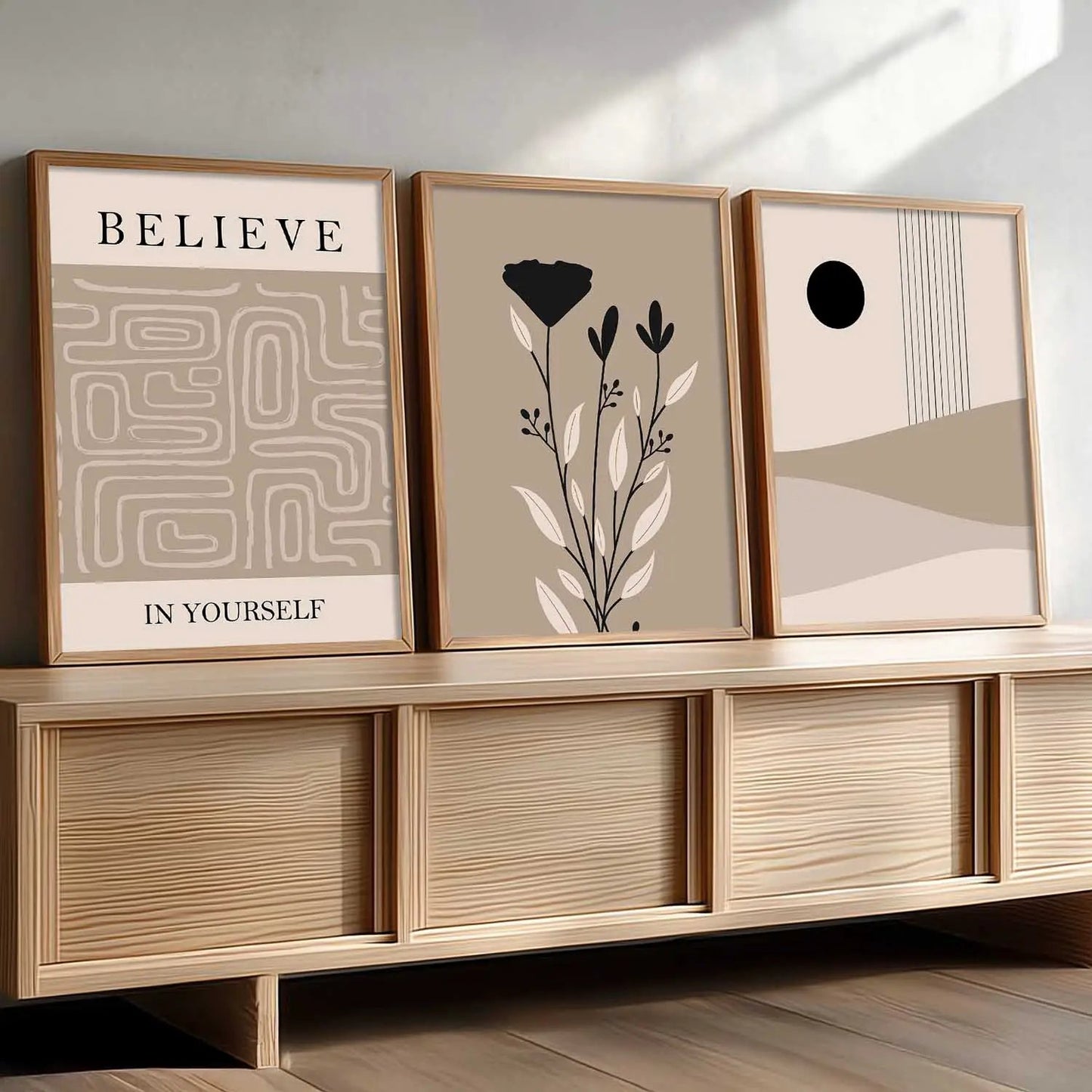 Boho   Wall  Art Paintings for Living Room - Wall Poster With frames
