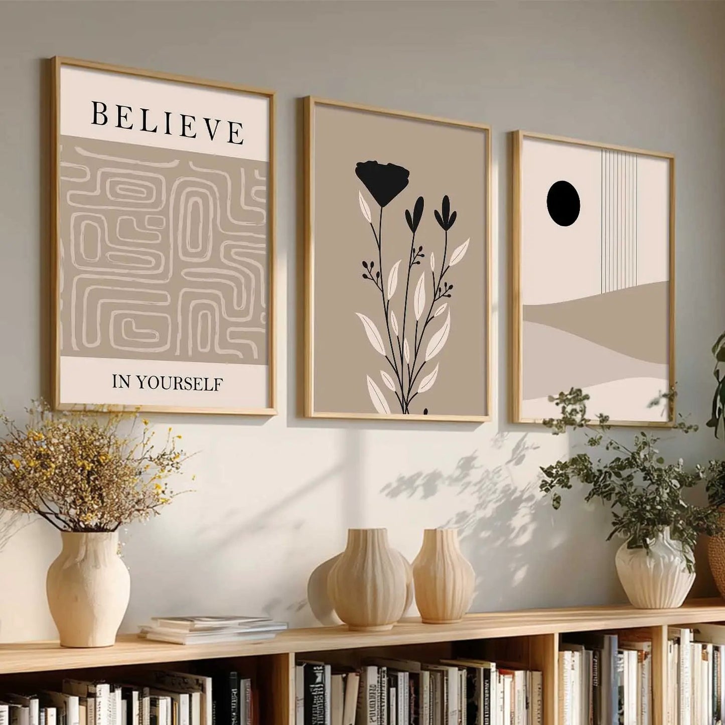 Boho   Wall  Art Paintings for Living Room - Wall Poster With frames