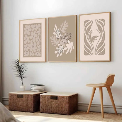 Boho  Wall Art Paintings for Living Room - Wall Poster With frames