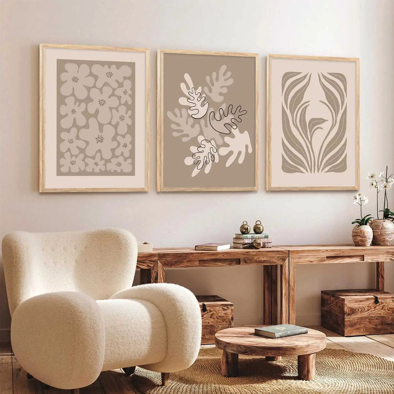 Boho  Wall Art Paintings for Living Room - Wall Poster With frames