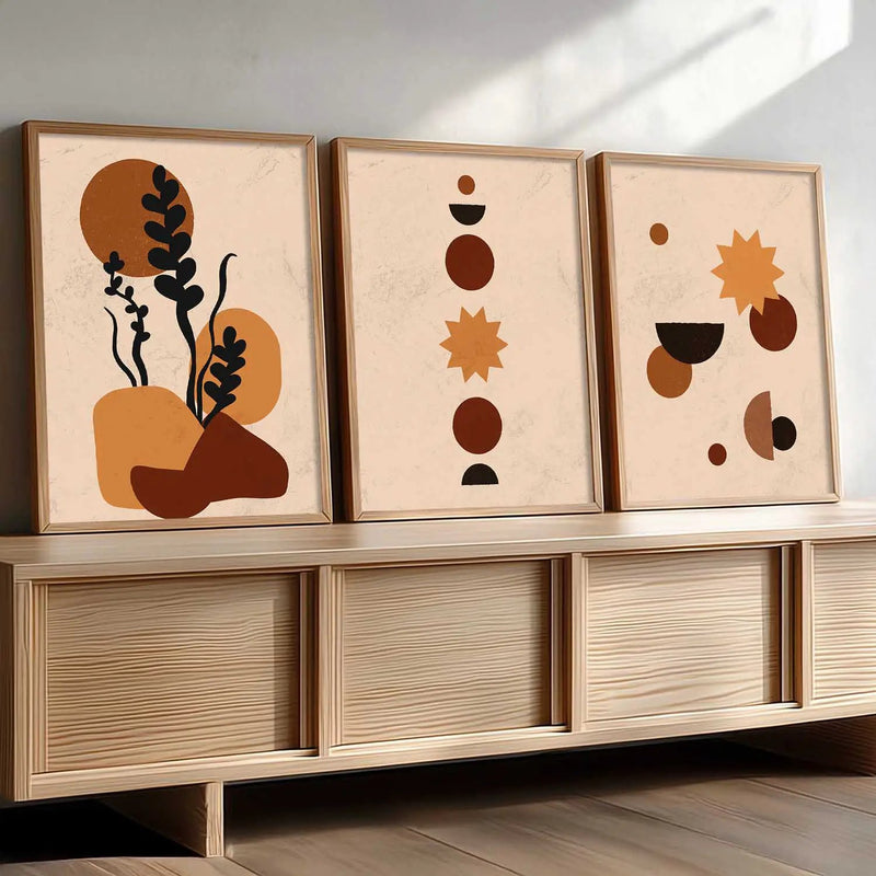 Boho  Wall  Art Paintings for Living Room - Wall Poster With frames